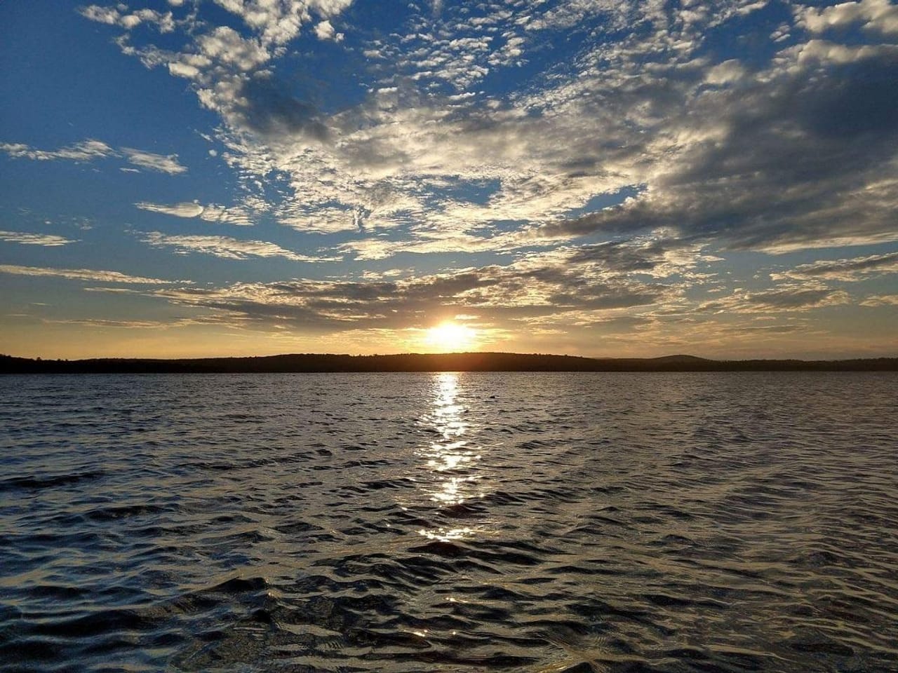 Peaceful Point Sunsets on Graham Lake