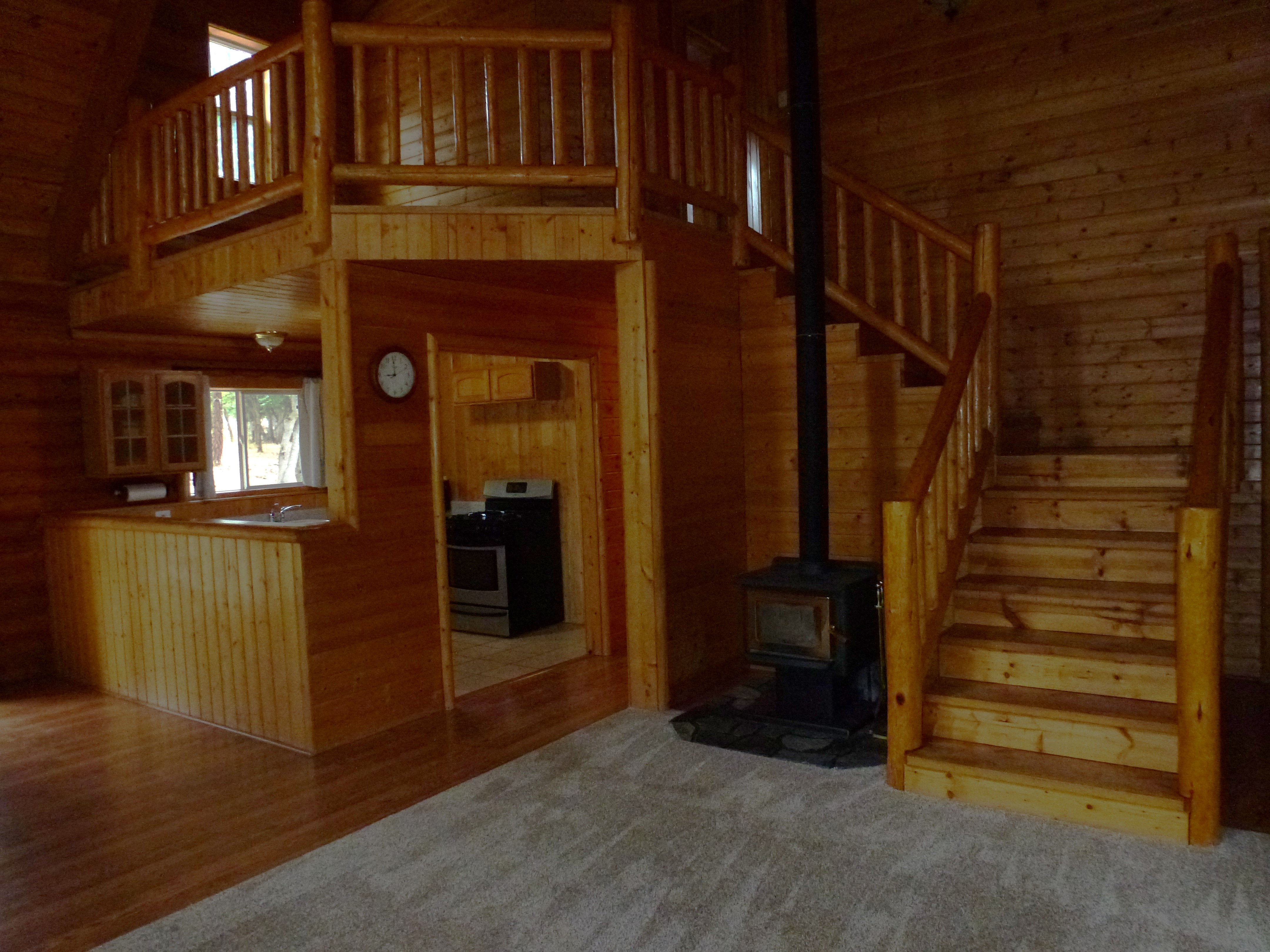 Log Home in the Pines