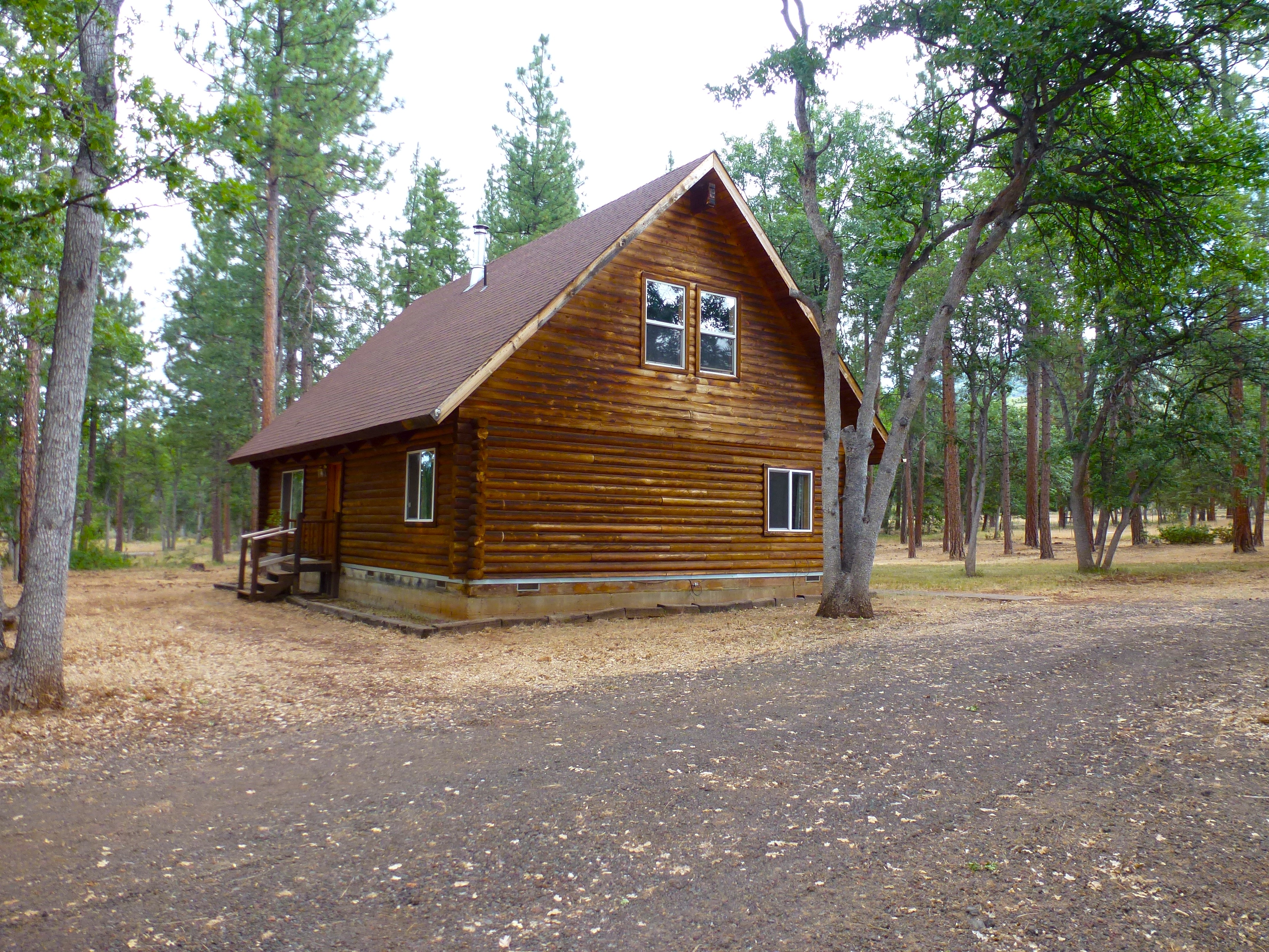 Log Home in the Pines